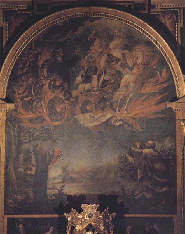 Juan de Valdes Leal Ascension of Elijah Norge oil painting art